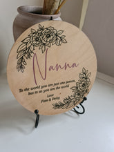 Wall Decor / Shelf Plaque Round Personalised Sign