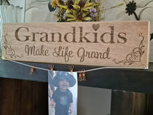 Grandparent -  Photo Clip Board  "Grand kids make life Grand"