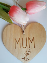 Tag - Heart Personalised Flower Tag