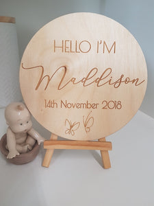 Baby Announcement -  Hello I'm Here