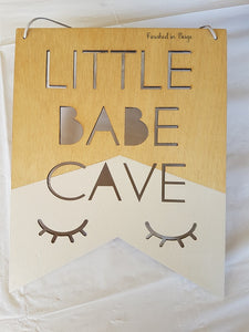 Wall/Door Decor - Little Babe Cave Banner