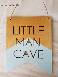 Wall/Door Decor - Little Man Cave Banner