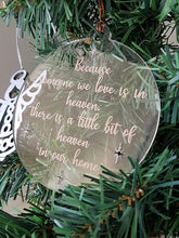 Ornament - Memorial - "Someone we love is in heaven"