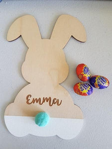Sign - Nordic Style Personalised Wooden Bunny