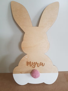 Sign - Nordic Style Personalised Wooden Bunny