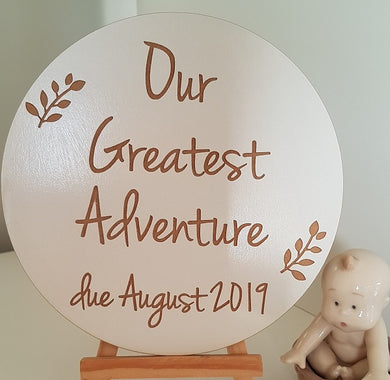 Baby Announcement -  Our Greatest Adventure begins ...