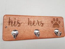 His Hers Paws Key and Leash Holder