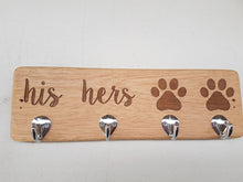 His Hers Paws Key and Leash Holder