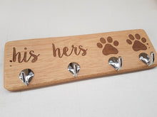 His Hers Paws Key and Leash Holder