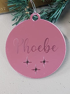 Ornament -  Personalised Mirror Bauble