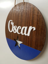 Round Personalised Sign - Paint Dip effect with heart or Star