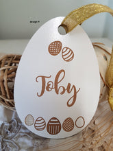 Tags - Easter Egg Shape - Wooden Customised