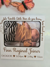Birth Details -  Magnetic Photo Frame