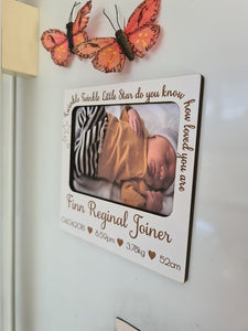 Birth Details -  Magnetic Photo Frame