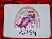 Placemat  -  Christmas Dinosaurs - Personalised